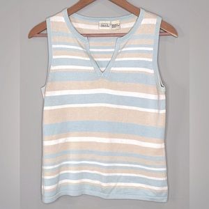 Falls Creek 100% Cotton Striped Top (M)